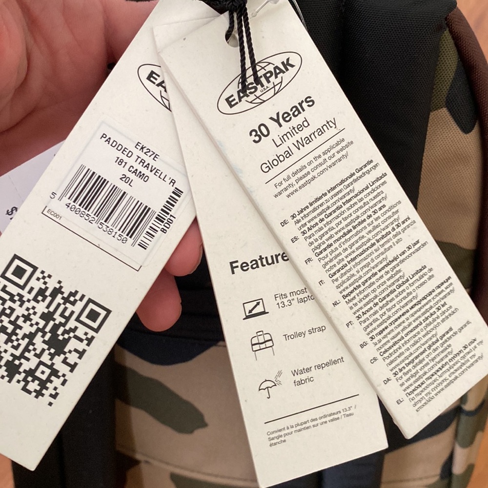 Eastpak Camo Padded Travell’r Backpack - Picture 6 of 11